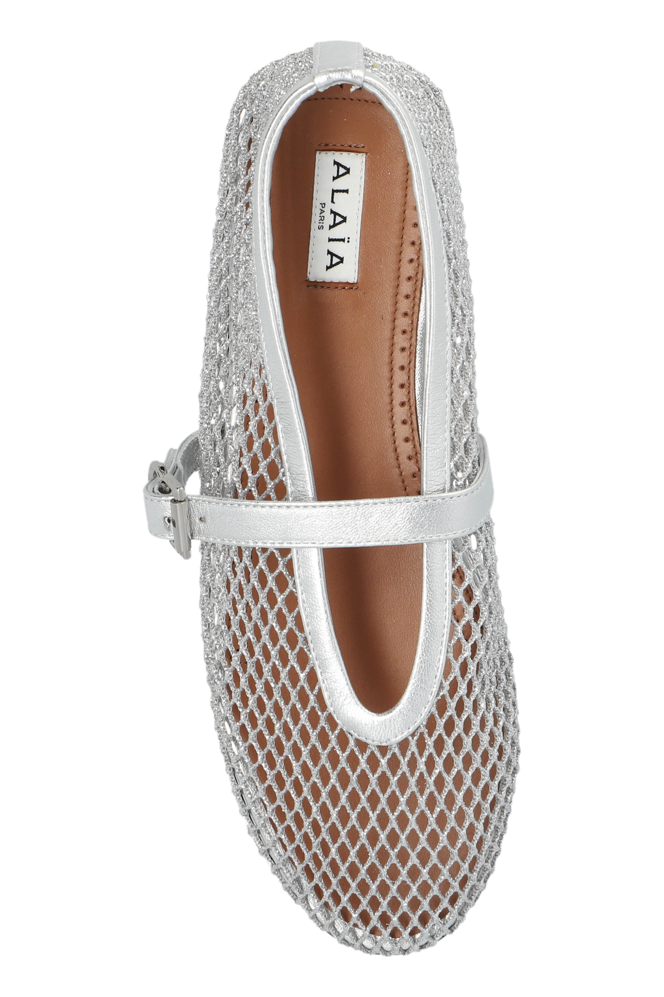 Silver 'Strap' Ballet Flats Alaïa - Nike Lunar Gato II IC